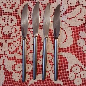 4/Vintage Raimond Steak Knives STAINLESS STEEL ITALY
